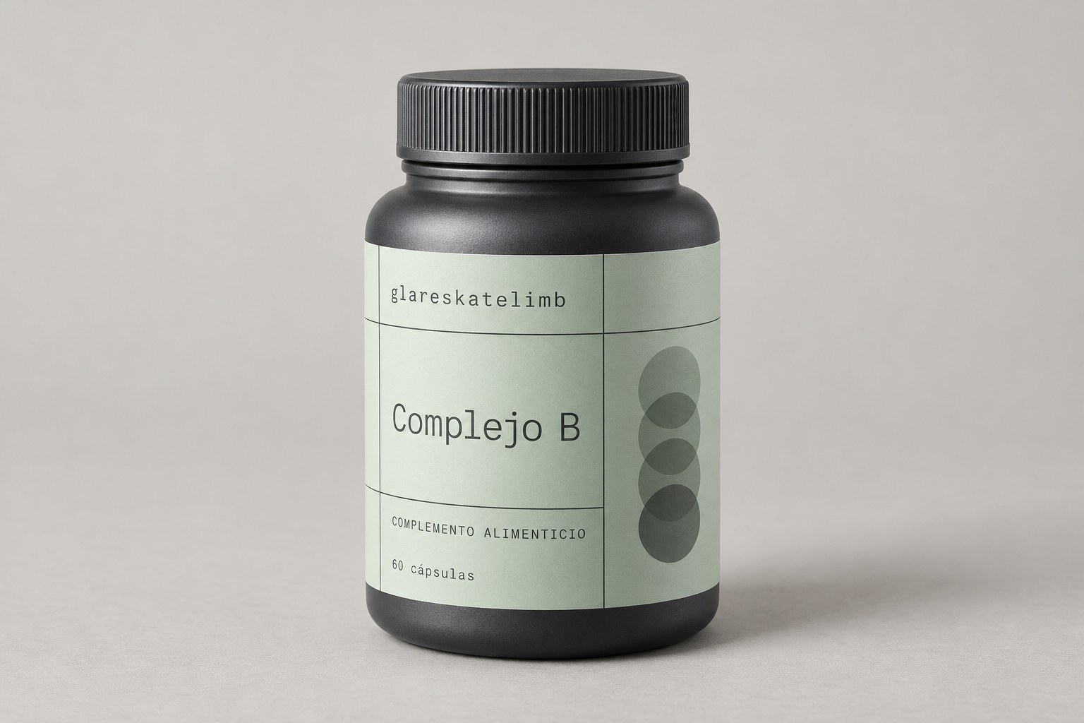 Envase glareskatelimb Complejo B, complemento alimenticio, 60 cápsulas