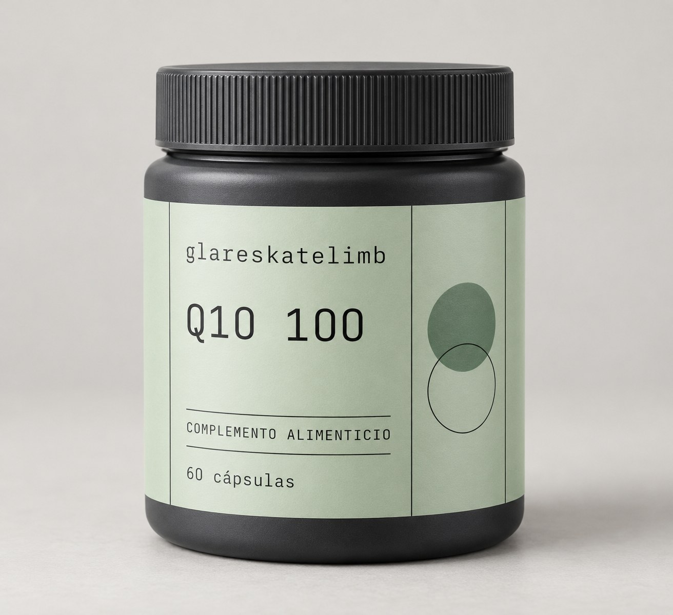 Envase glareskatelimb Q10 100, complemento alimenticio, 60 cápsulas