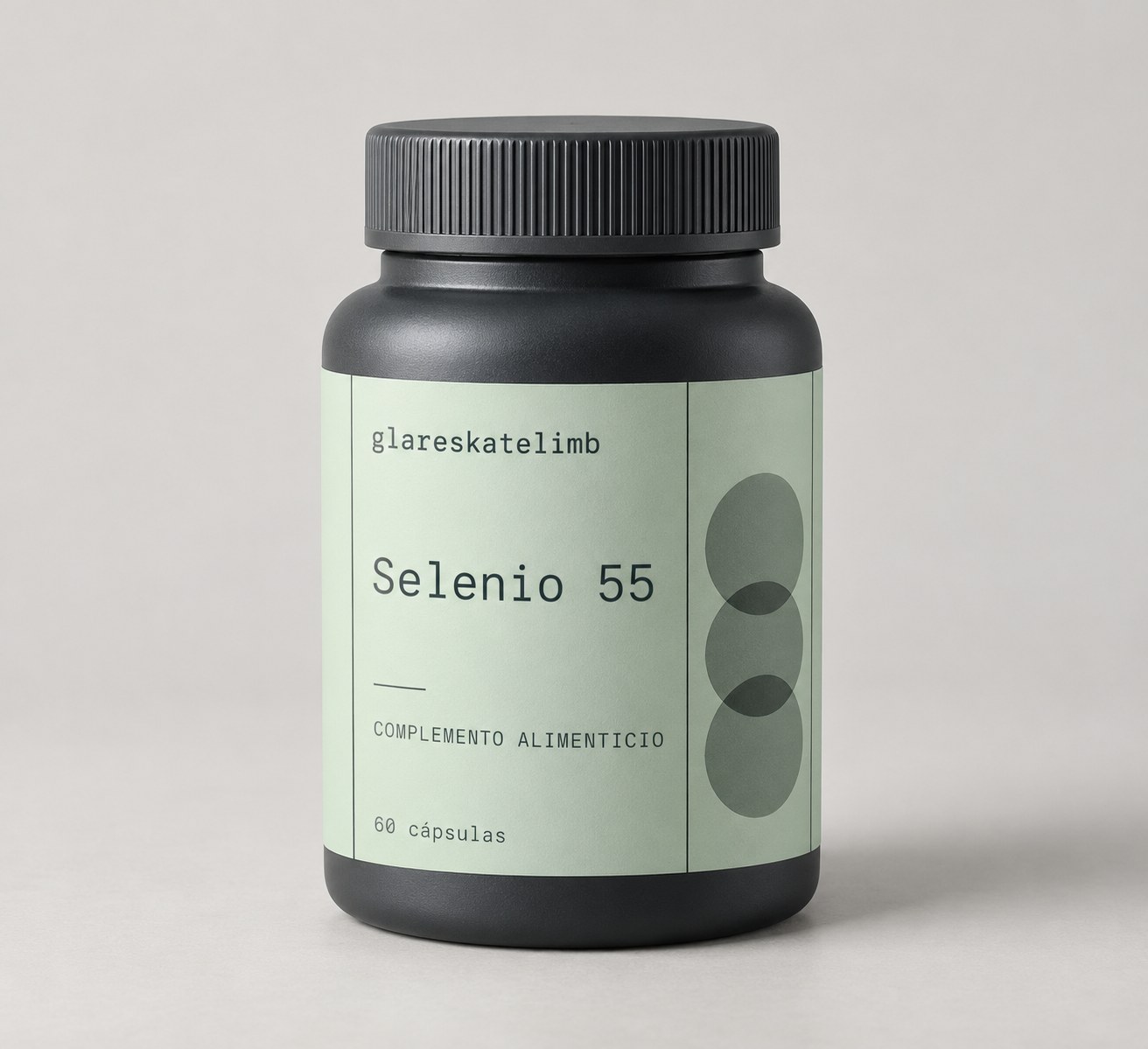 Envase glareskatelimb Selenio 55, complemento alimenticio, 60 cápsulas